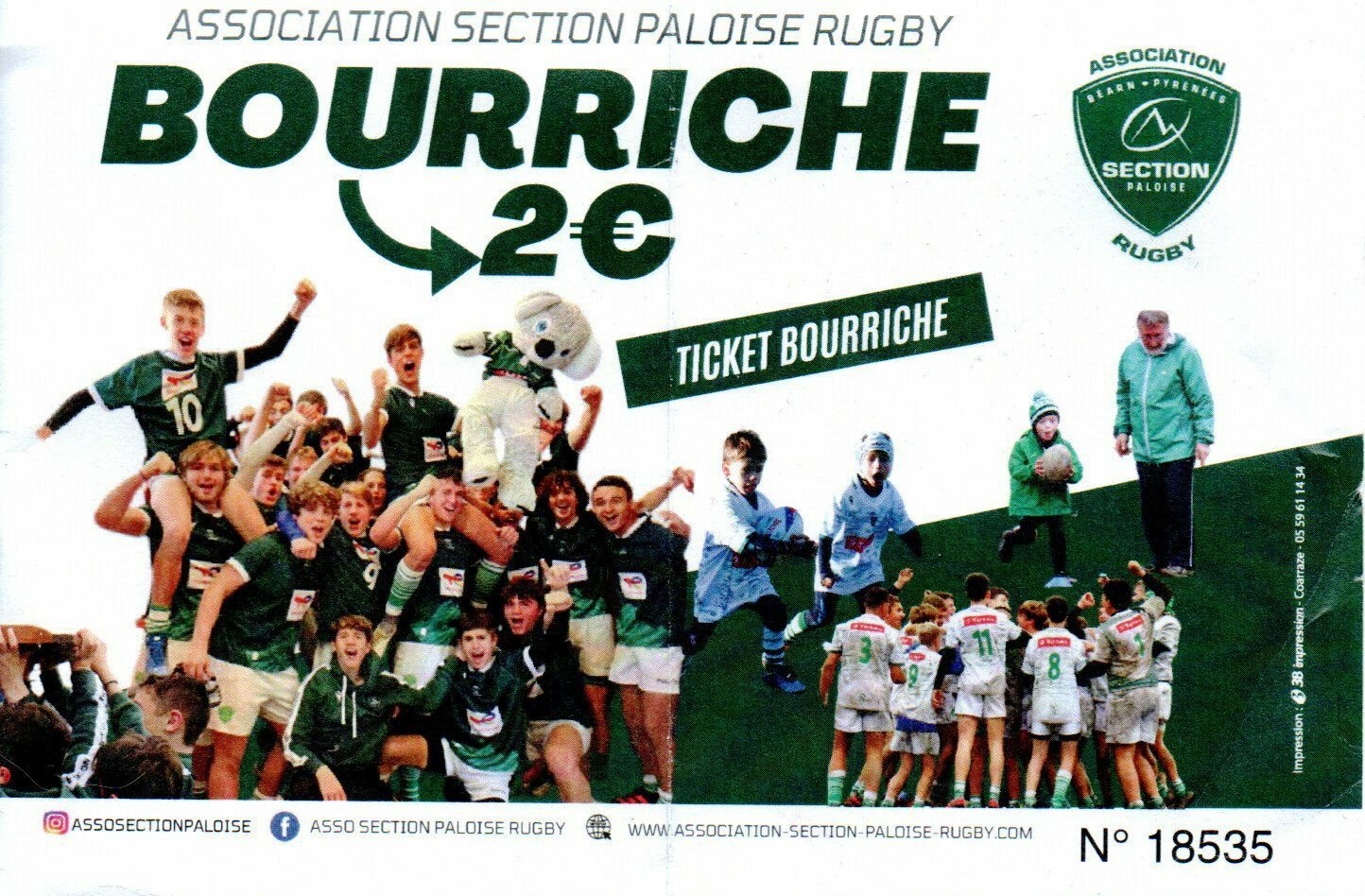 Résultat bourriche des jeunes, match Pau / Bayonne