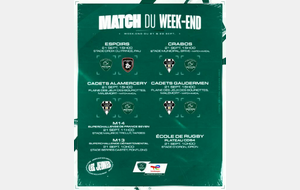 Les matchs de ce weekend